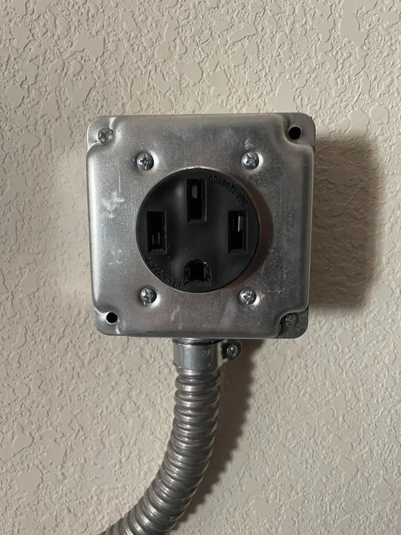 NEMA 14-50 outlet installed for Smart Home Electrical in Carencro